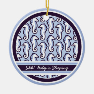 De Cerâmica Ornamento Frolic cavalo marinho do sono do bebê -