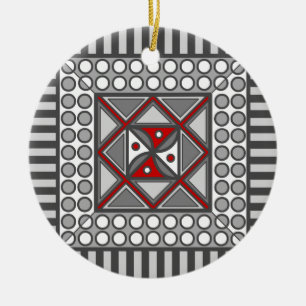 De Cerâmica Ornamento Geométrico Alternativo