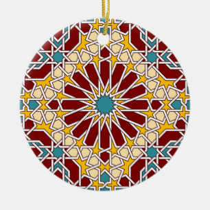 De Cerâmica Ornamento geométrico do padrão islâmico