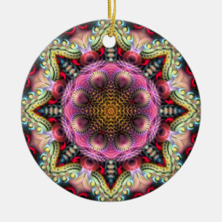 De Cerâmica Ornamento Geométrico Fractal Mandala Star