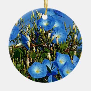 De Cerâmica Ornamento Glória-Cerâmica da Manhã Azul