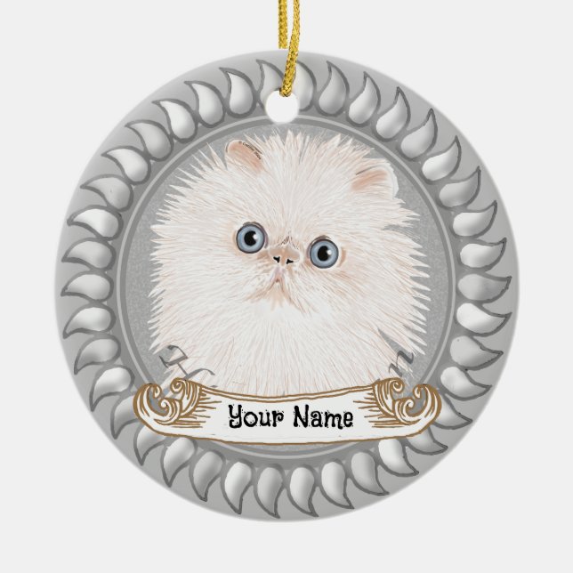 De Cerâmica ornamento Himalayan Cat (Frente)