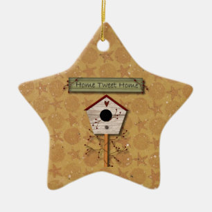 De Cerâmica Ornamento Home do Tweet Home