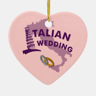 De Cerâmica Ornamento italiano do casamento
