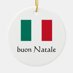 De Cerâmica Ornamento Italiano Feliz Natal