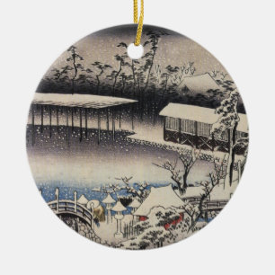 De Cerâmica Ornamento Japonês Vintage