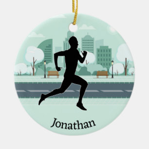 De Cerâmica Ornamento Jogger Runner