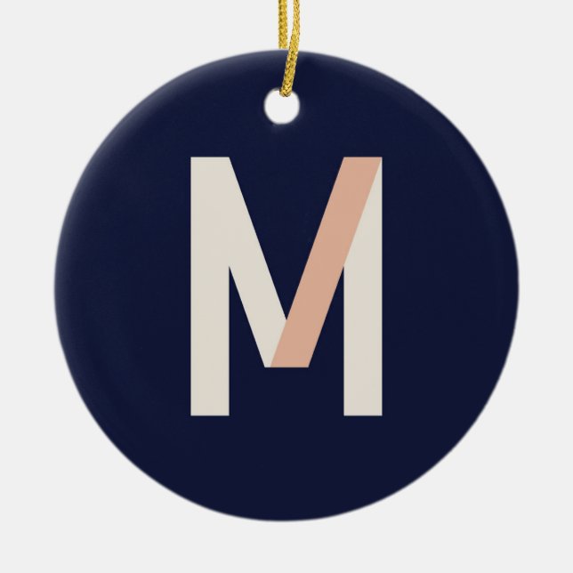 De Cerâmica Ornamento Maestra "M" (Frente)