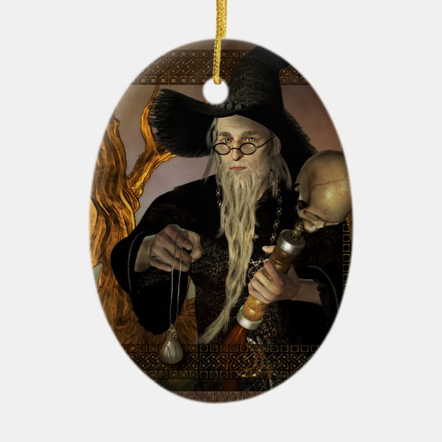 De Cerâmica Ornamento mágico da ilustração da fantasia dos (Frente)