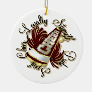 De Cerâmica Ornamento marrom e Dourado do elogio das