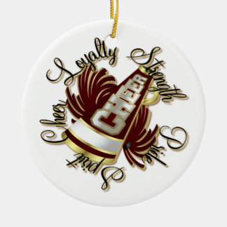 De Cerâmica Ornamento marrom e Dourado do elogio das