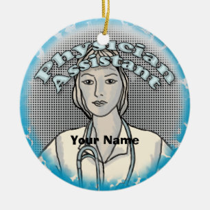 De Cerâmica Ornamento médico assistente feminino