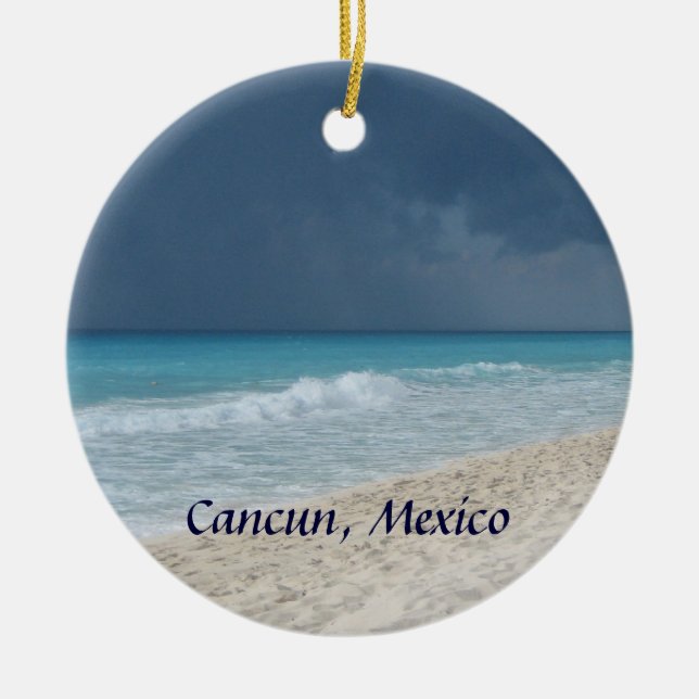 De Cerâmica Ornamento mexicano da praia (Frente)