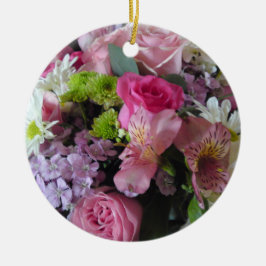 De Cerâmica Ornamento misturado da flor