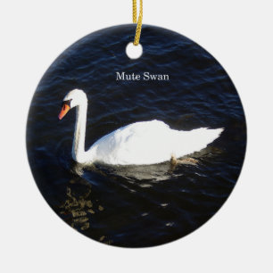 De Cerâmica ornamento Mute Swan