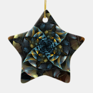 De Cerâmica Ornamento nas Estrelas do PinWheel Abstrato Art