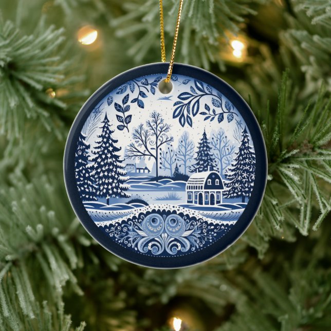 De Cerâmica Ornamento Nórdico (Árvore)