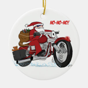 De Cerâmica Ornamento novo do trenó do papai noel