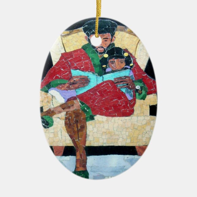 De Cerâmica Ornamento oval #23 (Frente)