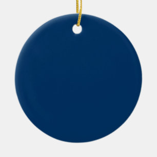 De Cerâmica Ornamento Personalizado Azul Midnight - Ordens em