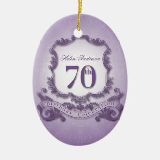 De Cerâmica ornamento personalizado celebração do aniversário