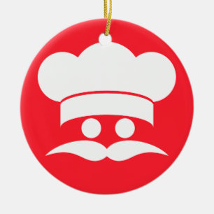De Cerâmica ornamento personalizado CHEF