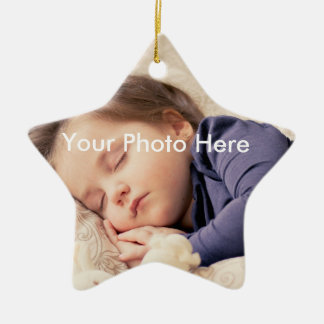 De Cerâmica Ornamento personalizado da estrela do Natal da