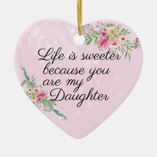 De Cerâmica Ornamento personalizado da filha