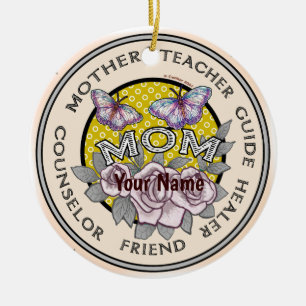 De Cerâmica Ornamento Personalizado do Amigo Mãe