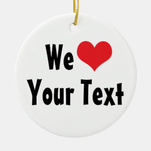 De Cerâmica Ornamento Personalizado Do Amor