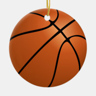 De Cerâmica Ornamento personalizado do basquetebol da foto