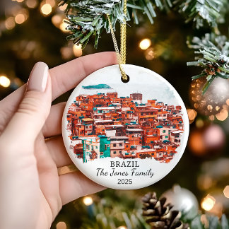 De Cerâmica Ornamento Personalizado do Brasil, Presente do Bra