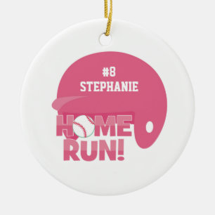 De Cerâmica Ornamento personalizado do capacete do home run do