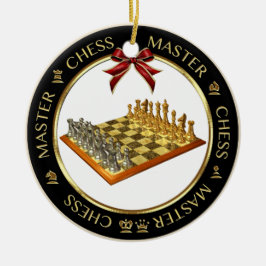 De Cerâmica Ornamento Personalizado do Chess Master