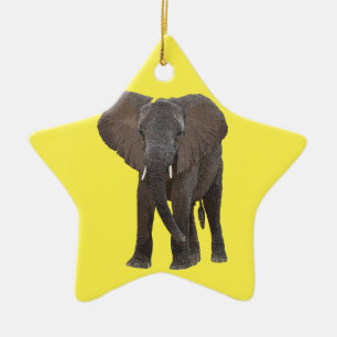 De Cerâmica Ornamento personalizado do elefante