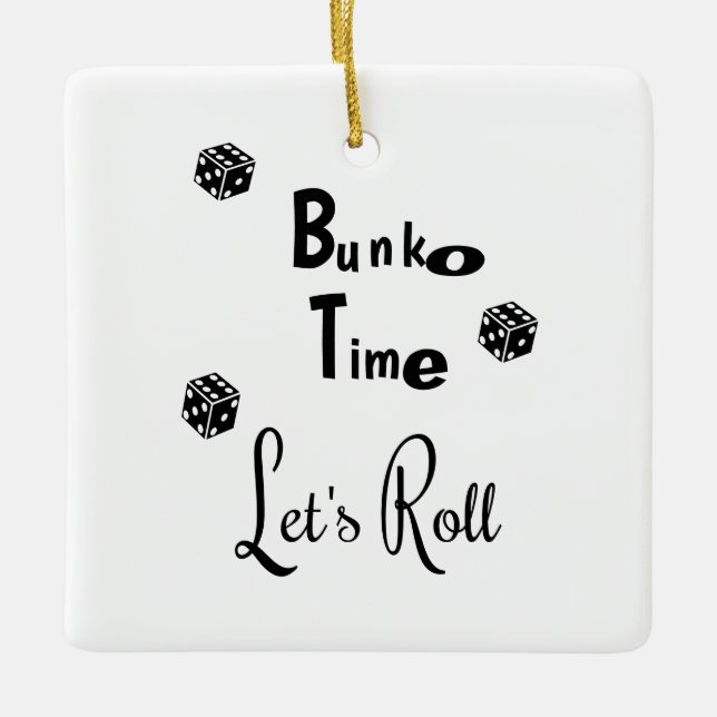 De Cerâmica Ornamento Personalizado do Horário Bunko (Frente)