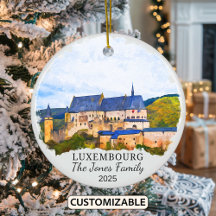 Ornamento Personalizado do Luxemburgo, Presente do