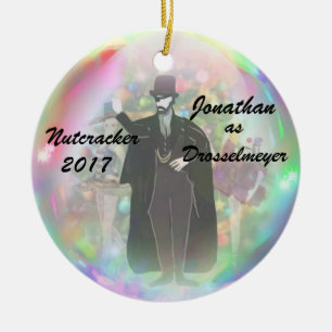 De Cerâmica Ornamento personalizado do Nutcracker -