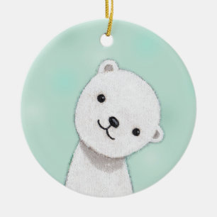 De Cerâmica Ornamento personalizado do ornamento do bebê