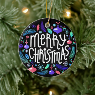 De Cerâmica Ornamento personalizado do primeiro natal