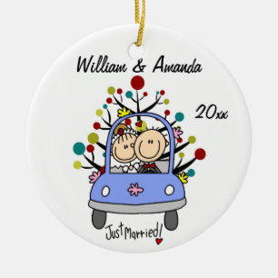 De Cerâmica Ornamento personalizado ø Natal do carro do