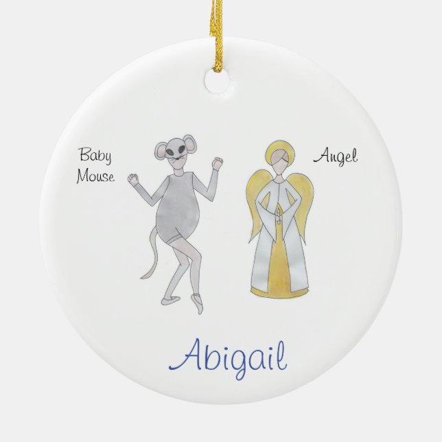 De Cerâmica Ornamento Personalizado para Ashley B. #2 (ponto 2 (Traseira)