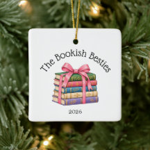 Ornamento Personalizado para Clube do Livro | Nome