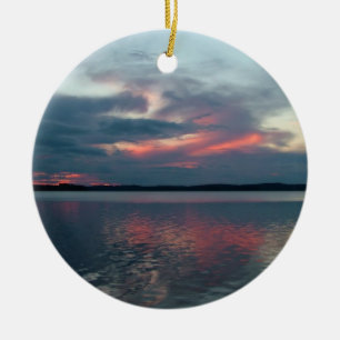 De Cerâmica ornamento personalizado Pastel Sunset