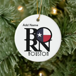 De Cerâmica Ornamento Personalizável do Texas nascer