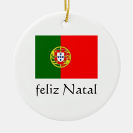 De Cerâmica Ornamento Português Feliz Natal
