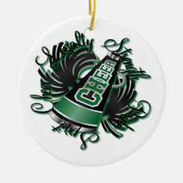 De Cerâmica Ornamento preto e verde do elogio das qualidades