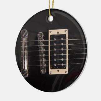 De Cerâmica Ornamento preto elegante da guitarra elétrica