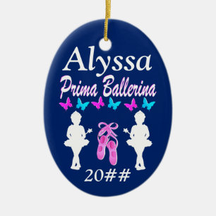 DE CERÂMICA ORNAMENTO PRIMA BALLERINA PERSONALIZADO