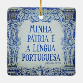 De Cerâmica Ornamento Quadrado do Azuleijo Premium